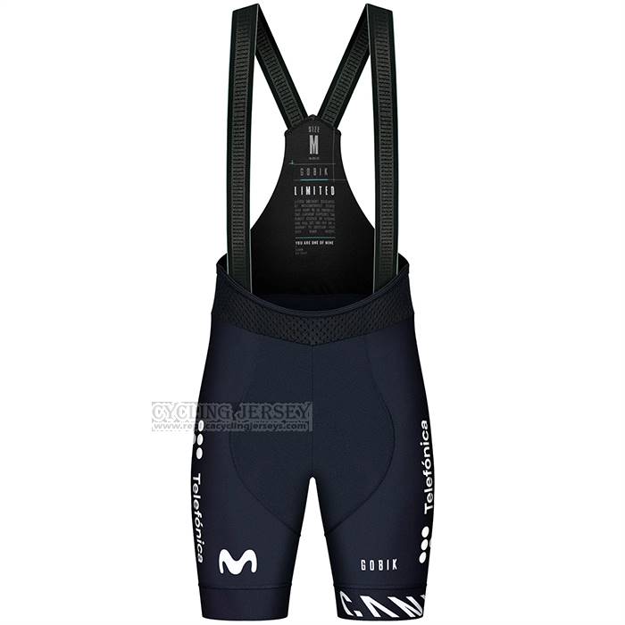 2023 Cycling Jersey Movistar Blue White Short Sleeve And Bib Short